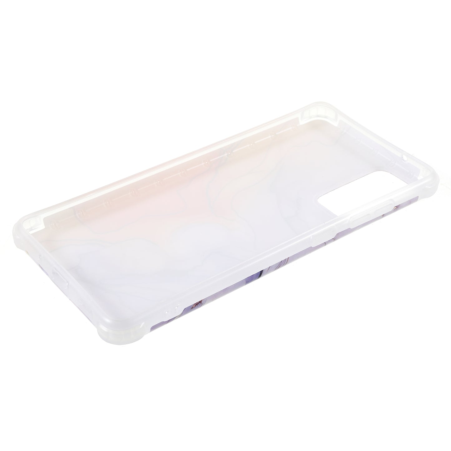 Laser Marble IMD TPU + PC Fall Protection Mobile Phone Case Cover for Samsung Galaxy S20 FE 2022/S20 FE/S20 FE 5G/S20 Lite - CF4