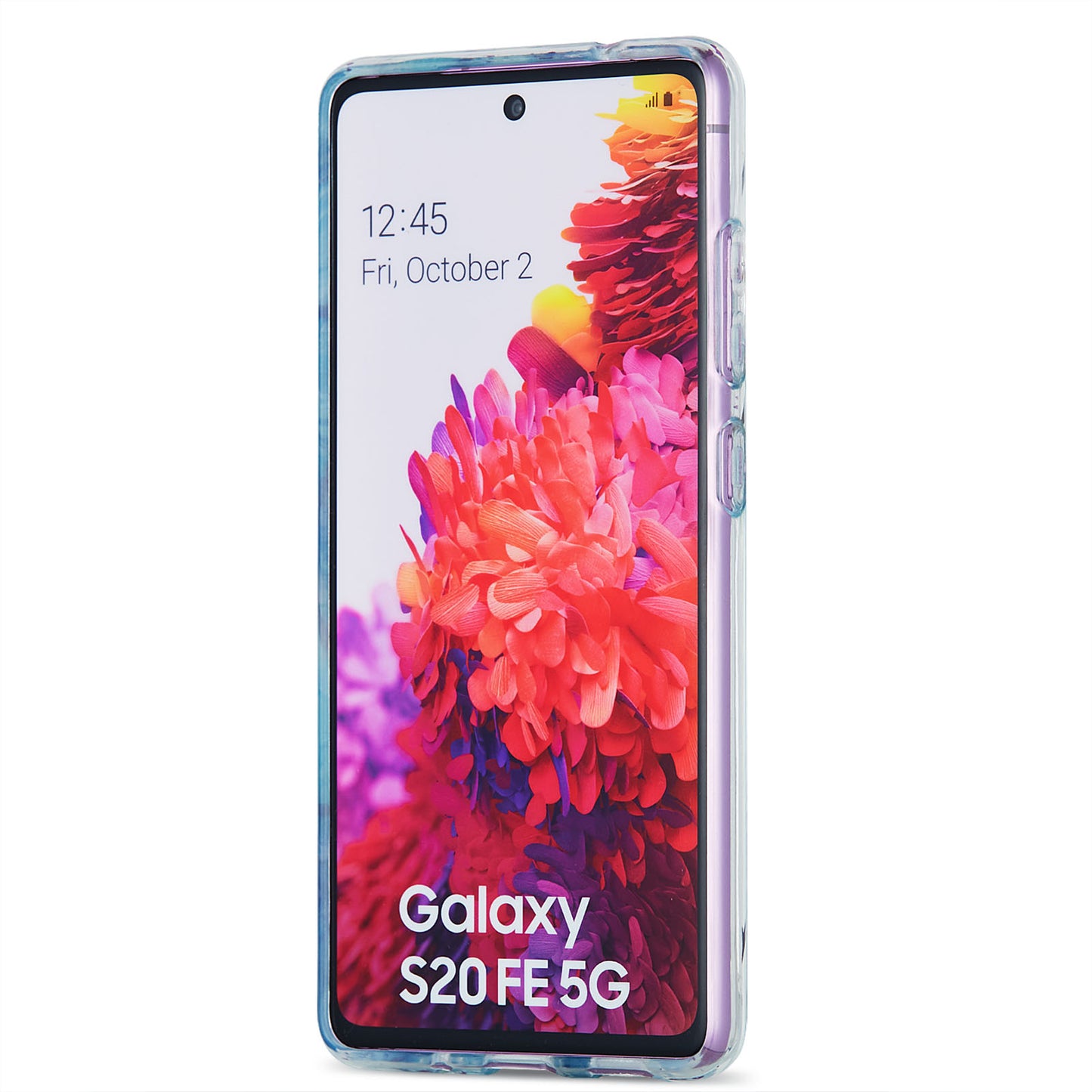 Kickstand Design TPU Phone Cover IMD IML Drop-Resistant 2.0mm Electroplating Marble Pattern Case for Samsung Galaxy S20 FE 2022/S20 FE/S20 FE 5G/S20 Fan Edition/S20 Fan Edition 5G/S20 Lite - Pink/White