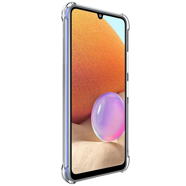 IMAK Enhanced Four Corners Transparent TPU Phone Case with Screen Protector for Samsung Galaxy A33 5G - Transparent