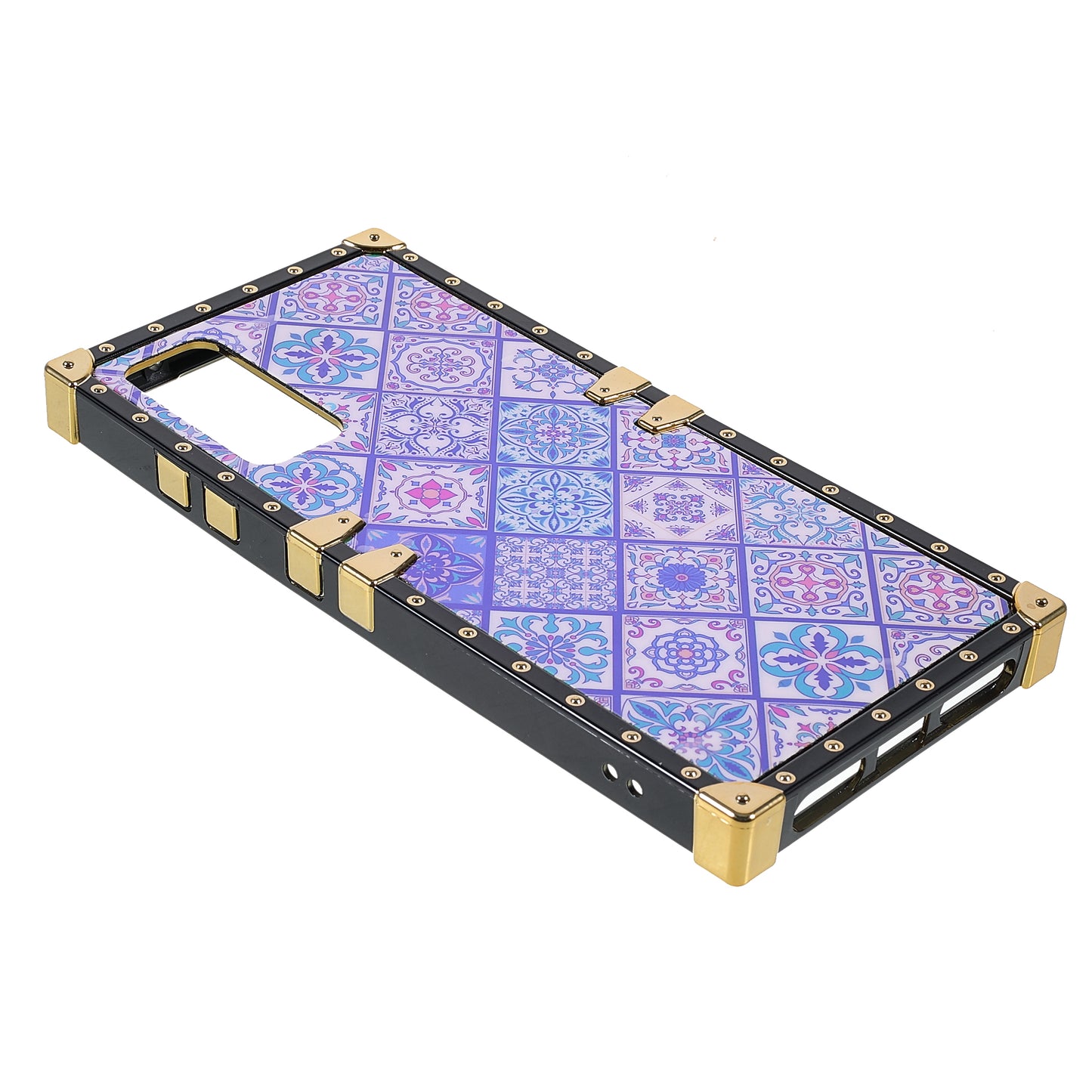 Glossy National Style Pattern Printing Shell Back Protector Electroplating Phone TPU Cover for Samsung Galaxy S20 FE 2022/S20 FE/S20 FE 5G /S20 Lite/S20 Fan Edition 4G/5G - Blue and White Porcelain