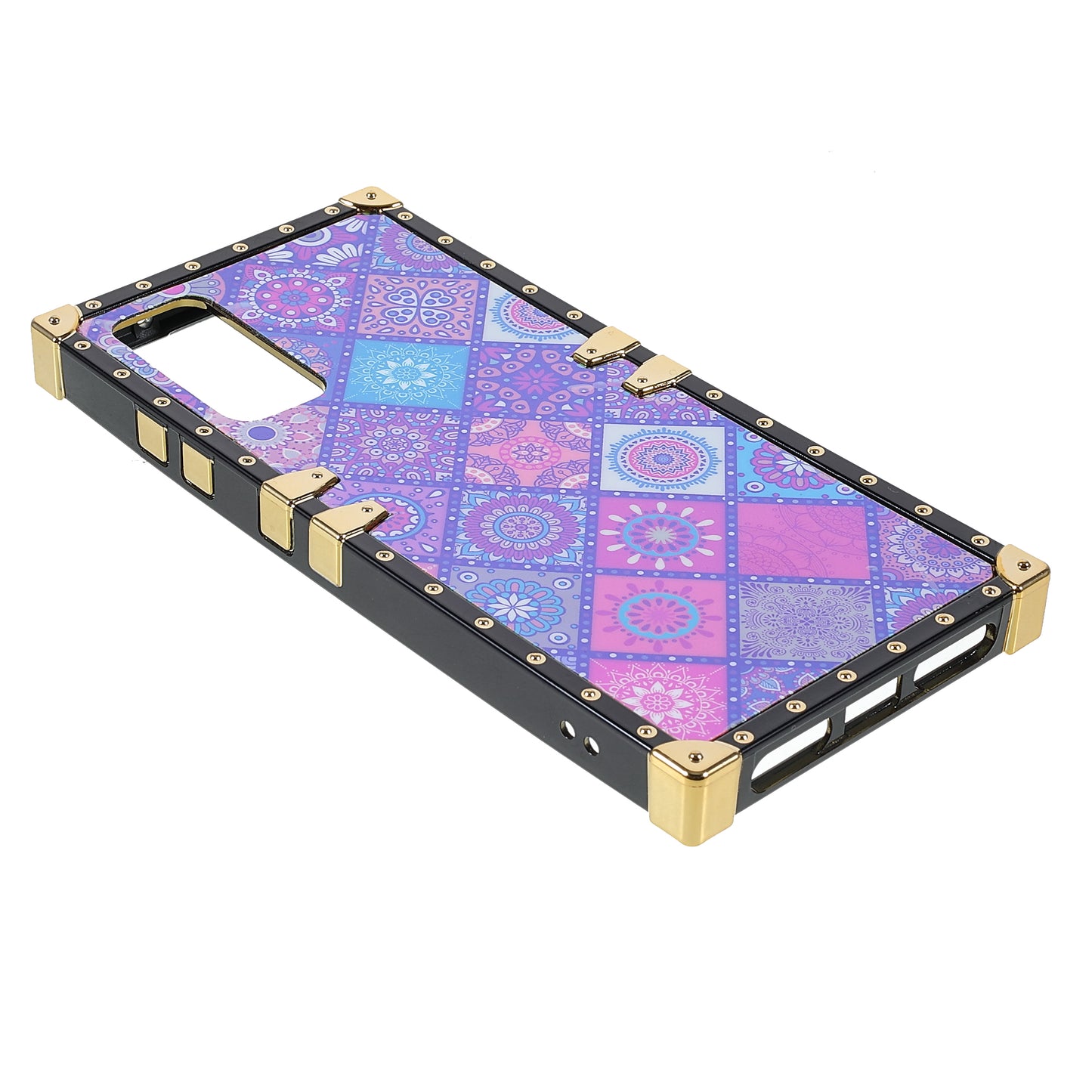 Glossy National Style Pattern Printing Shell Back Protector Electroplating Phone TPU Cover for Samsung Galaxy S20 FE 2022/S20 FE/S20 FE 5G/S20 Lite/S20 Fan Edition 4G/5G - National Style