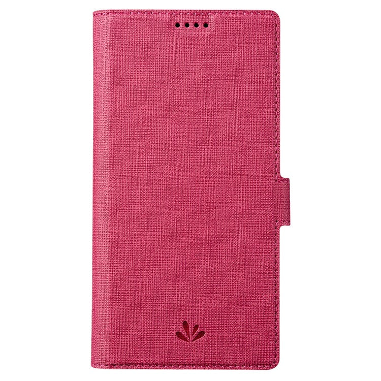 VILI K Series Magnetic Closure Drop-proof Stand Wallet Leather Mobile Phone Case Shell for Samsung Galaxy S22 Ultra 5G - Rose