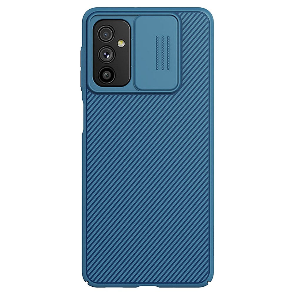 NILLKIN for Samsung Galaxy M52 5G CamShield Slide Camera Cover Accurate Cutouts PC Hard Drop-proof Cell Phone Cover Case - Blue