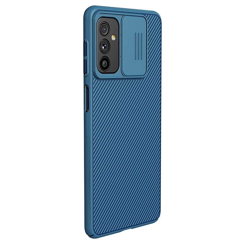 NILLKIN for Samsung Galaxy M52 5G CamShield Slide Camera Cover Accurate Cutouts PC Hard Drop-proof Cell Phone Cover Case - Blue