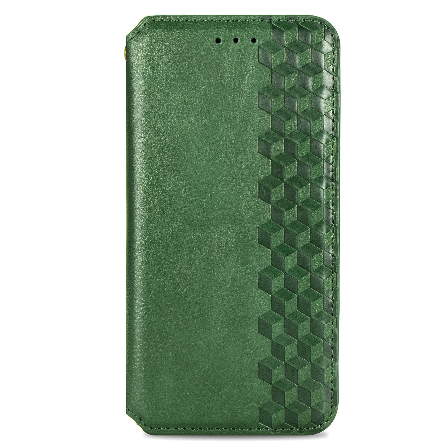 Auto-Absorbed PU Leather Case for Samsung Galaxy S20 Plus/S20 Plus 5G, Rhombus Imprinting Wallet Stand Design Phone Accessory - Green