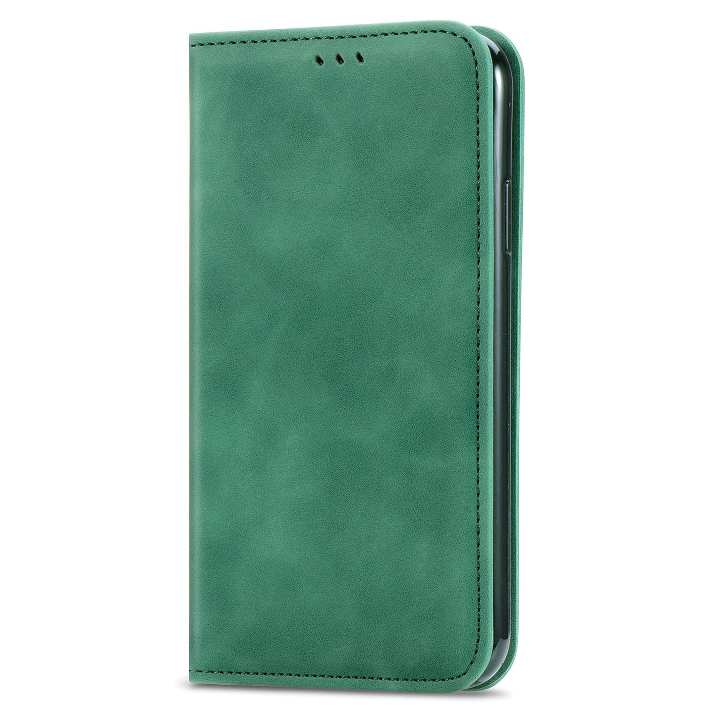 For Samsung Galaxy S20 Plus / S20 Plus 5G PU Leather + TPU Well-protected Retro Skin-touch Feeling Case Card Slots Stand Magnetic Absorption Shell - Green