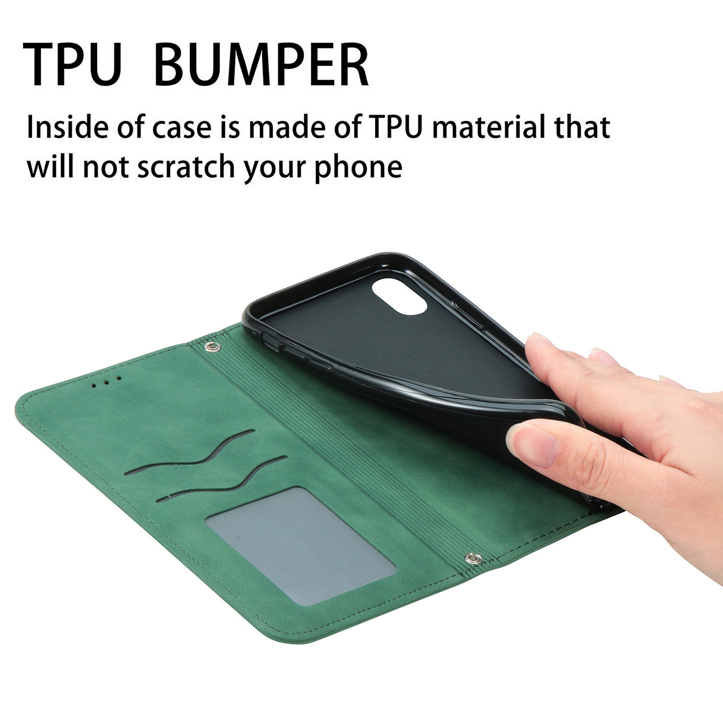 For Samsung Galaxy S20 Plus / S20 Plus 5G PU Leather + TPU Well-protected Retro Skin-touch Feeling Case Card Slots Stand Magnetic Absorption Shell - Green