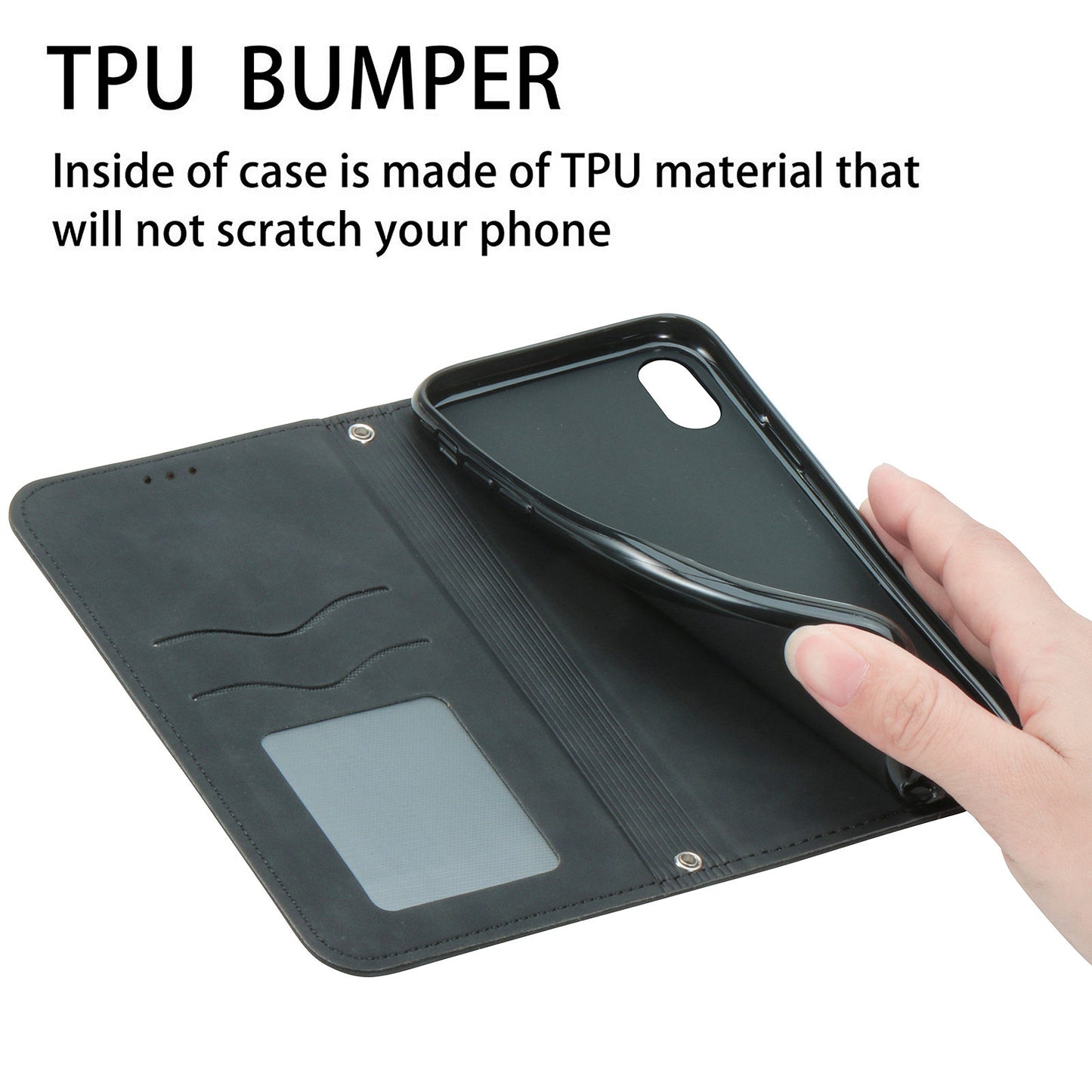 For Samsung Galaxy S20 Plus / S20 Plus 5G PU Leather + TPU Well-protected Retro Skin-touch Feeling Case Card Slots Stand Magnetic Absorption Shell - Black