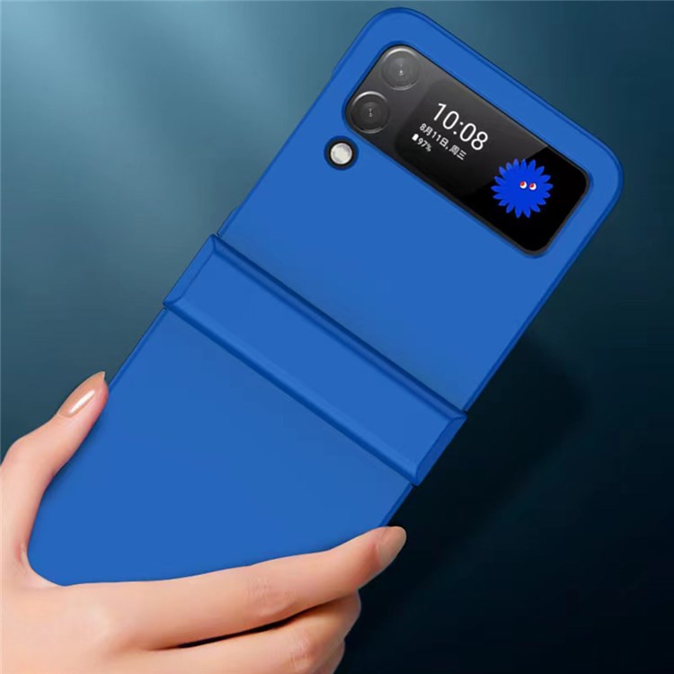 For Samsung Galaxy Z Flip3 5G Hinge Design Hard PC Phone Case Anti-drop Folding Protective Cover - Black