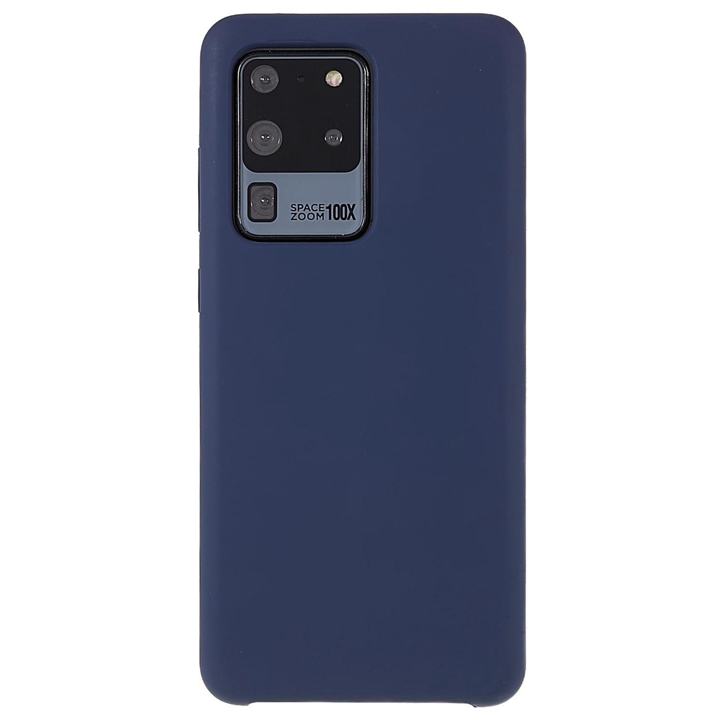 For Samsung Galaxy S20 Ultra Phone Covering Bag Premium Solid State Silicone Phone Case Mobile Phone Protector - Dark Blue