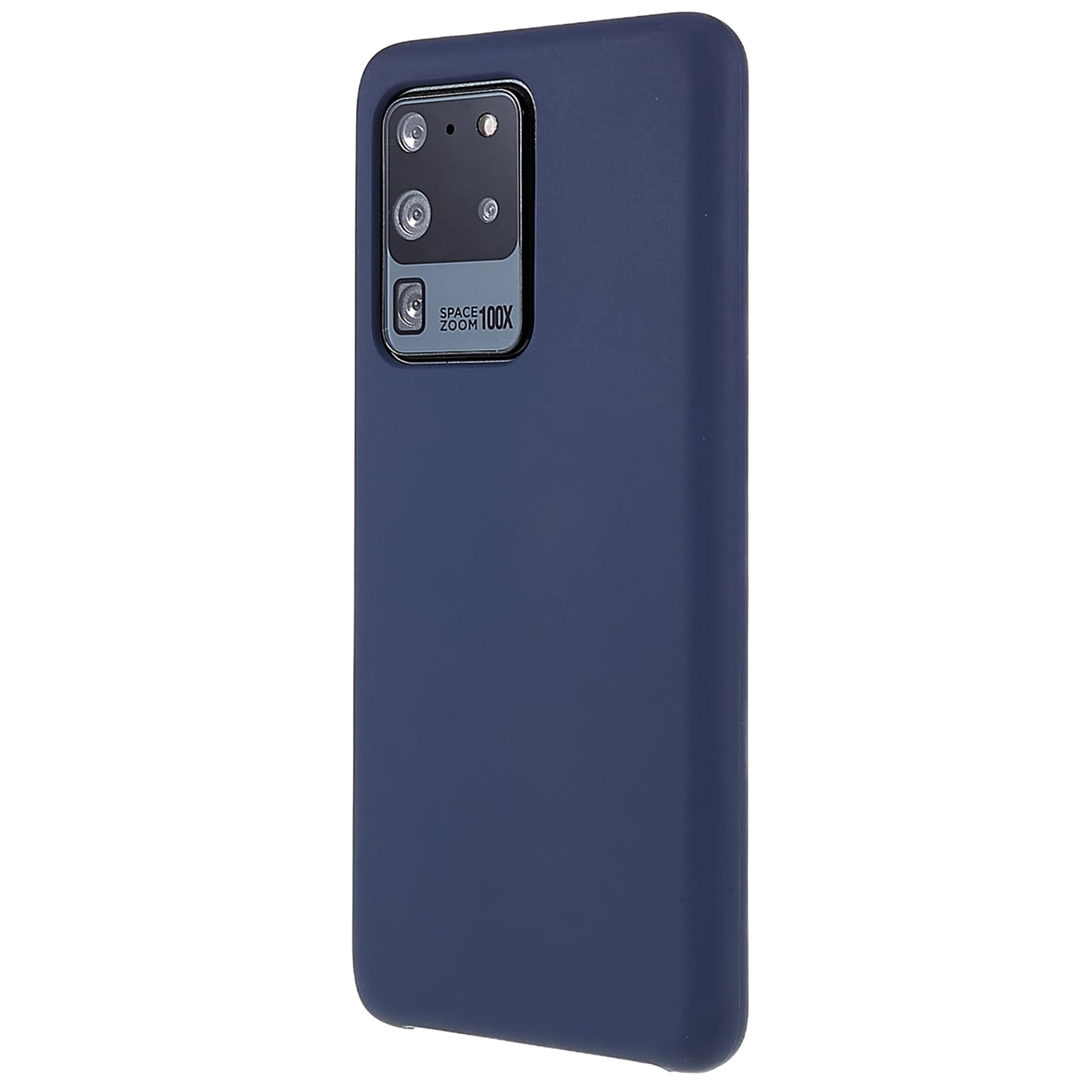 For Samsung Galaxy S20 Ultra Phone Covering Bag Premium Solid State Silicone Phone Case Mobile Phone Protector - Dark Blue