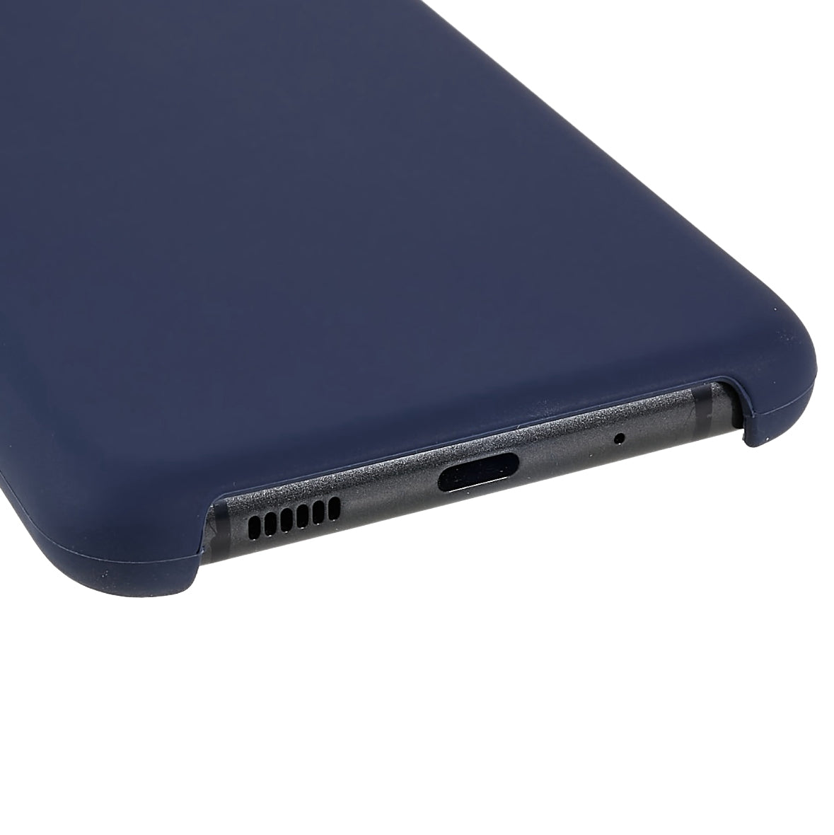 For Samsung Galaxy S20 Ultra Phone Covering Bag Premium Solid State Silicone Phone Case Mobile Phone Protector - Dark Blue