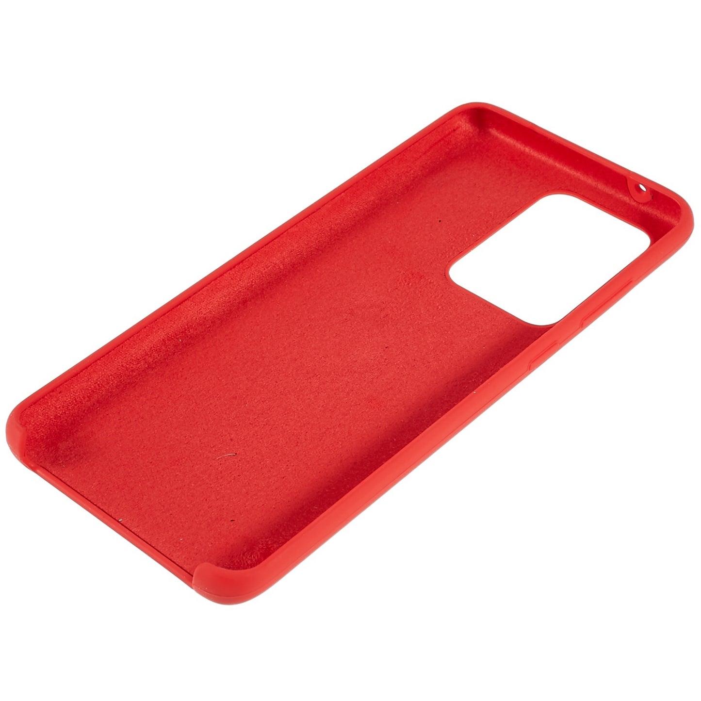 For Samsung Galaxy S20 Ultra Phone Covering Bag Premium Solid State Silicone Phone Case Mobile Phone Protector - Red