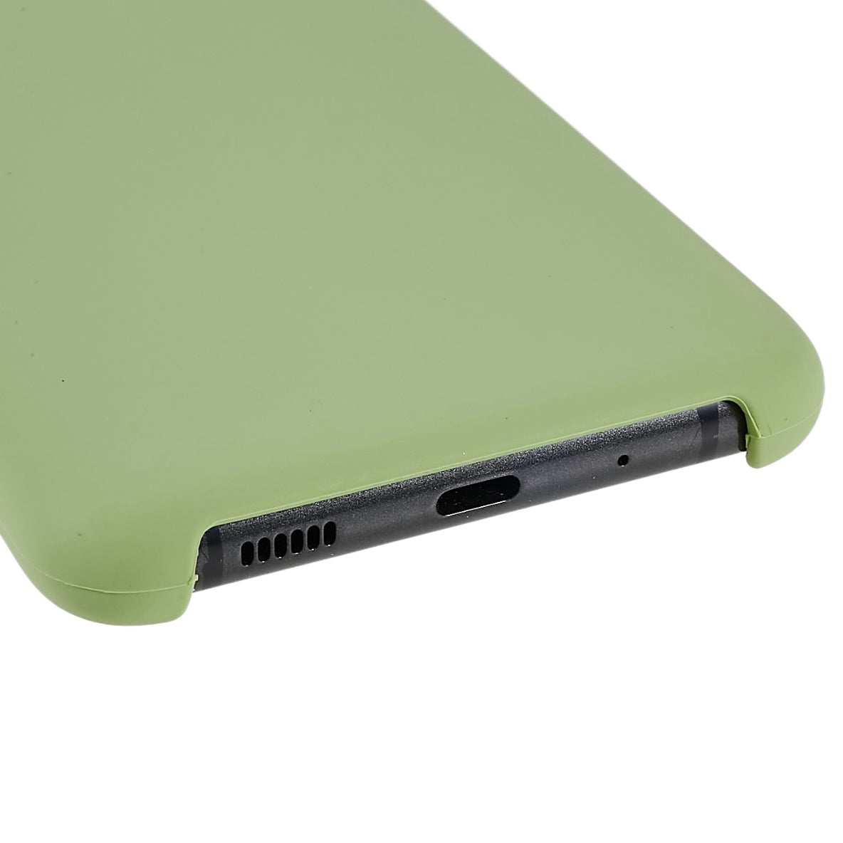 For Samsung Galaxy S20 Ultra Phone Covering Bag Premium Solid State Silicone Phone Case Mobile Phone Protector - Green