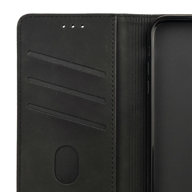 For Samsung Galaxy M23 5G/F23 5G Shockproof Phone Wallet Stand Cover Splicing Design PU Leather Anti-drop Case Shell - Black