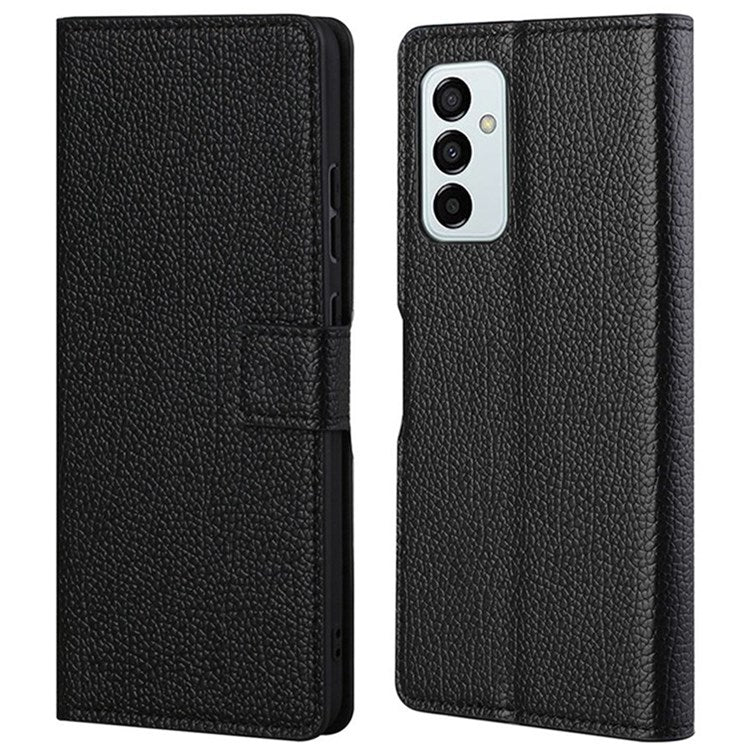 For Samsung Galaxy M23 5G / F23 5G PU Leather Litchi Texture Flip Wallet Case Stand Feature Scratch Resistant Full Protective Phone Cover