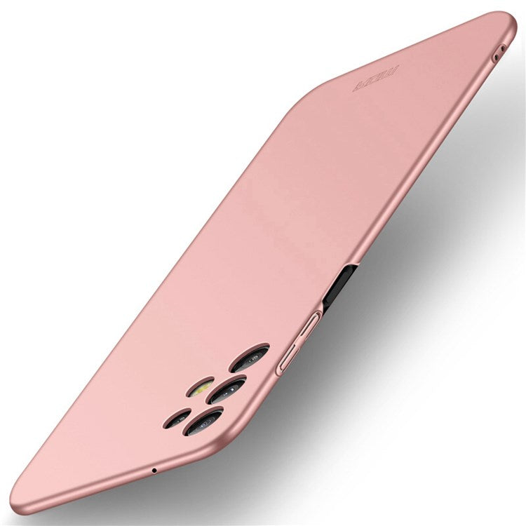 MOFI JK PC Series-1 Shield Phone PC Back Cover for Samsung Galaxy A32 5G/M32 5G, Matte Surface Mobile Phone Protective Case with Strap - Rose Gold