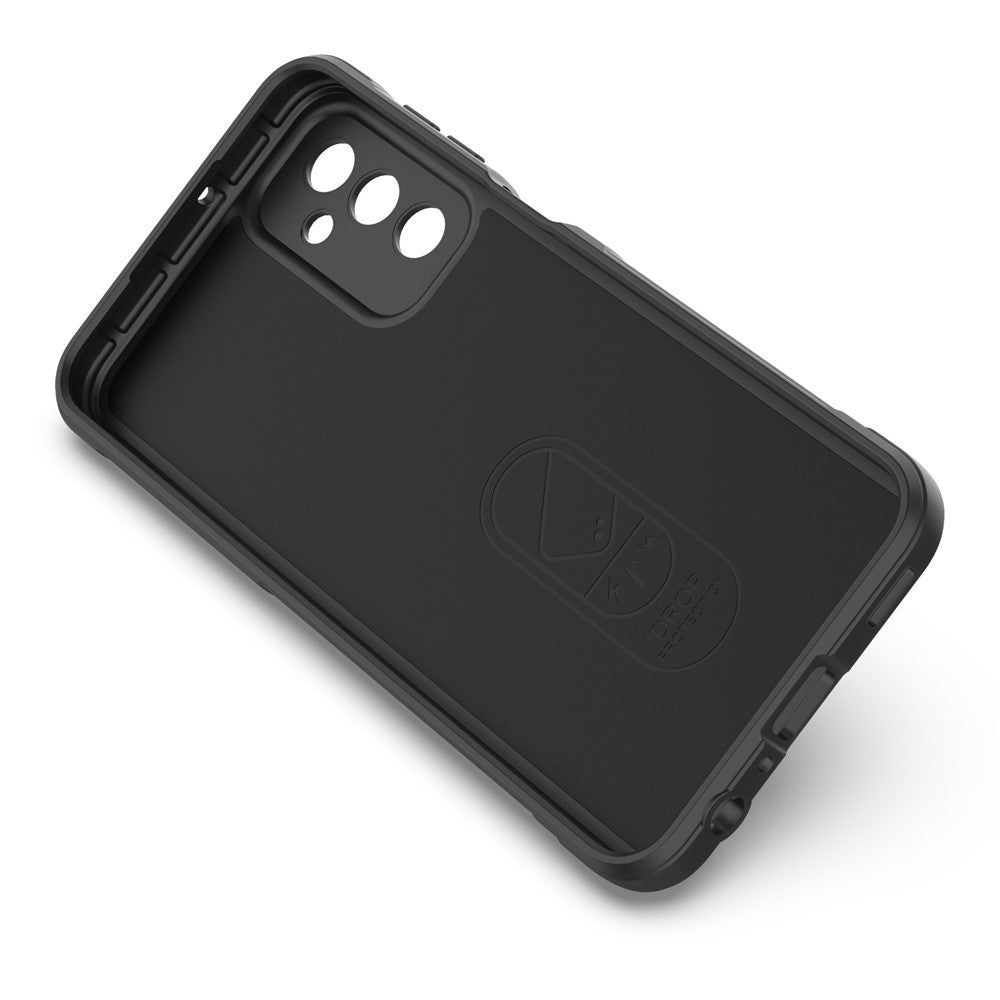For Samsung Galaxy F23 5G/M23 5G Protective Case Anti-fall Shockproof Back Shell Flexible TPU Phone Cover - Black