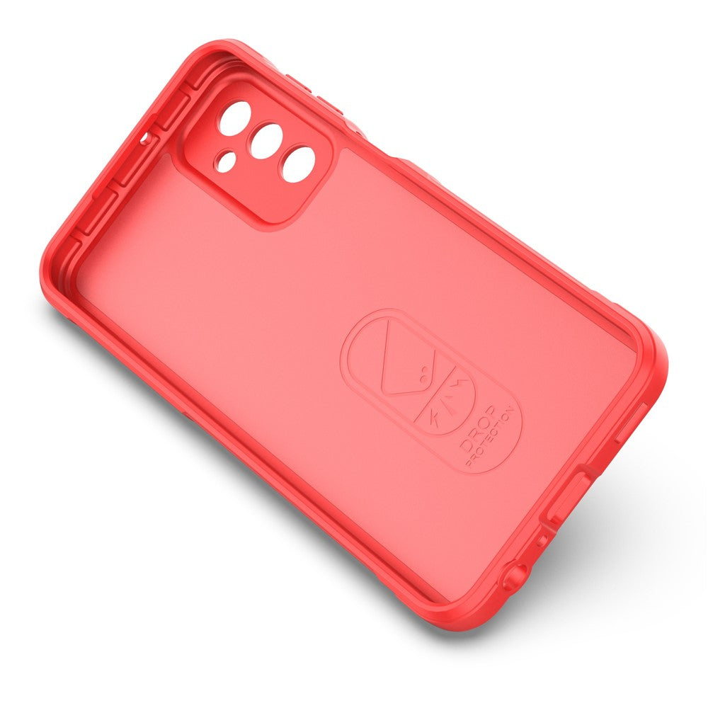 For Samsung Galaxy F23 5G/M23 5G Protective Case Anti-fall Shockproof Back Shell Flexible TPU Phone Cover - Red