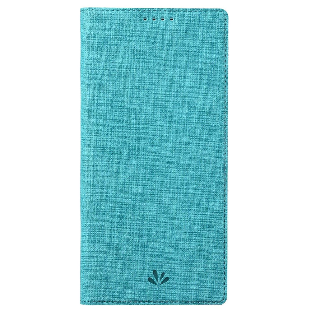 VILI DMX Series for Samsung Galaxy M33 5G (Global Version) Stand Phone Case PU Leather Phone Shell Hands-free Anti-drop Cover with Card Holder - Blue