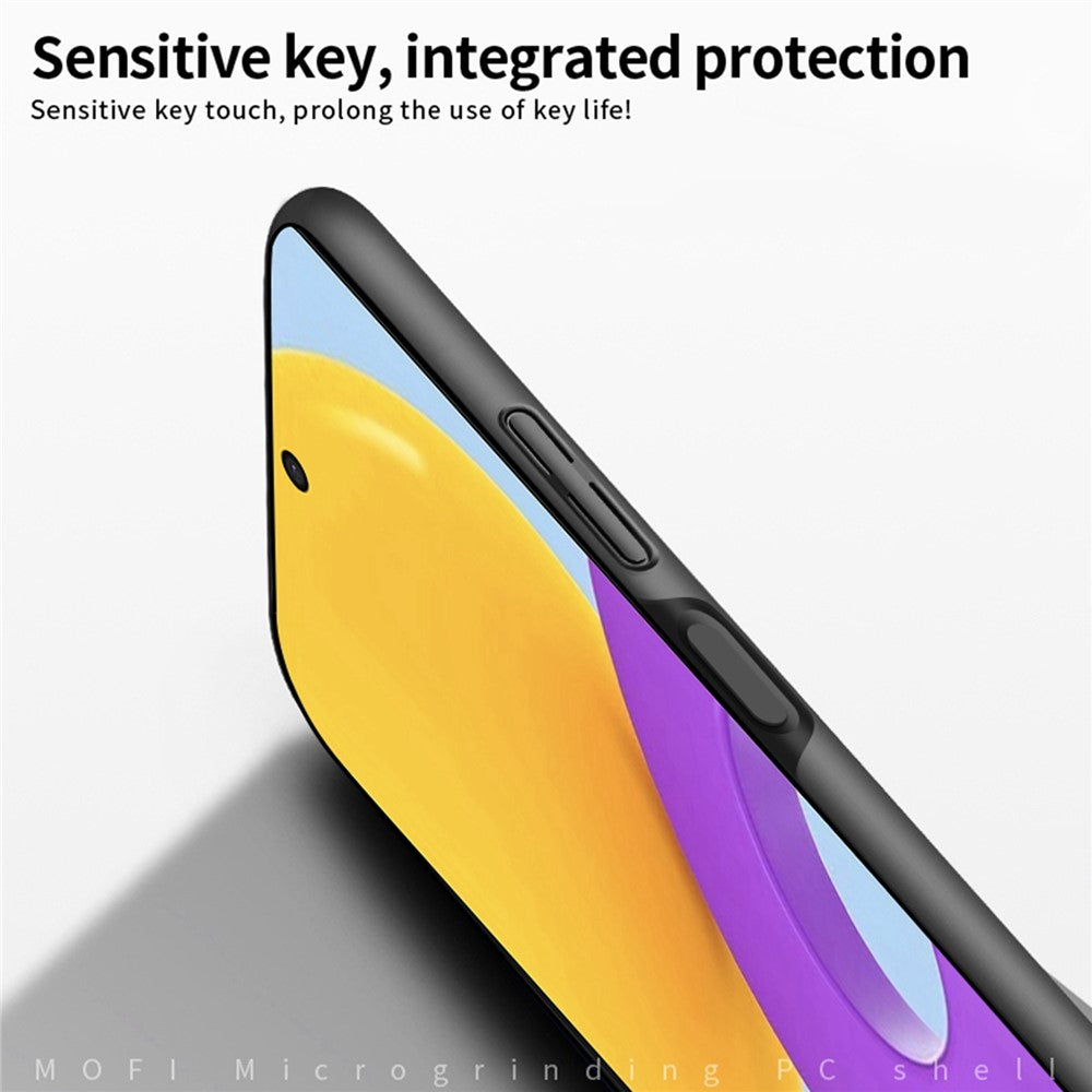 MOFI JK PC Series-1 Shield for Samsung Galaxy M52 5G Cell Phone Case Matte Finish Hard PC Wear-resistant Protective Shell with Strap - Black