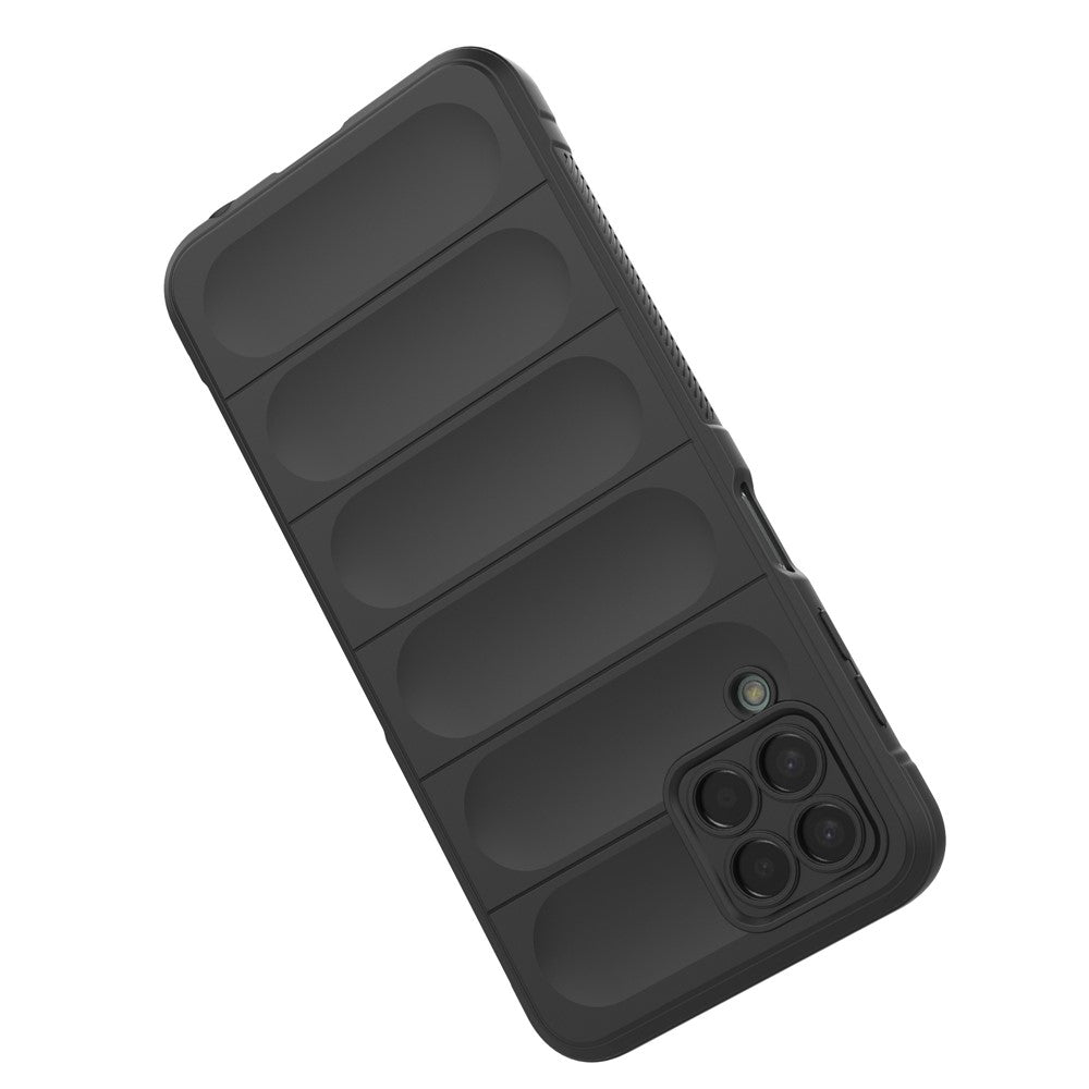 For Samsung Galaxy M33 5G (Global Version) Rugged Soft TPU Back Cover Anti-fall Mobile Phone Case - Light Grey
