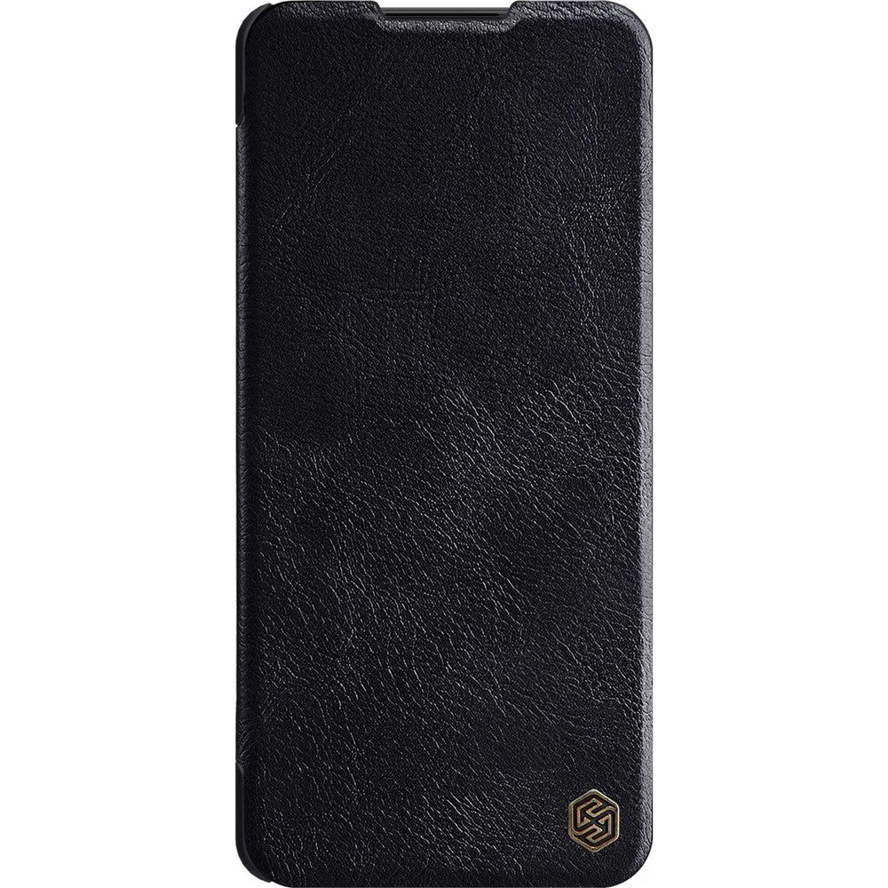 NILLKIN Qin Series for Samsung Galaxy M53 5G Scratch-resistant Anti-fall Card Holder PU Leather Shell Phone Case - Black