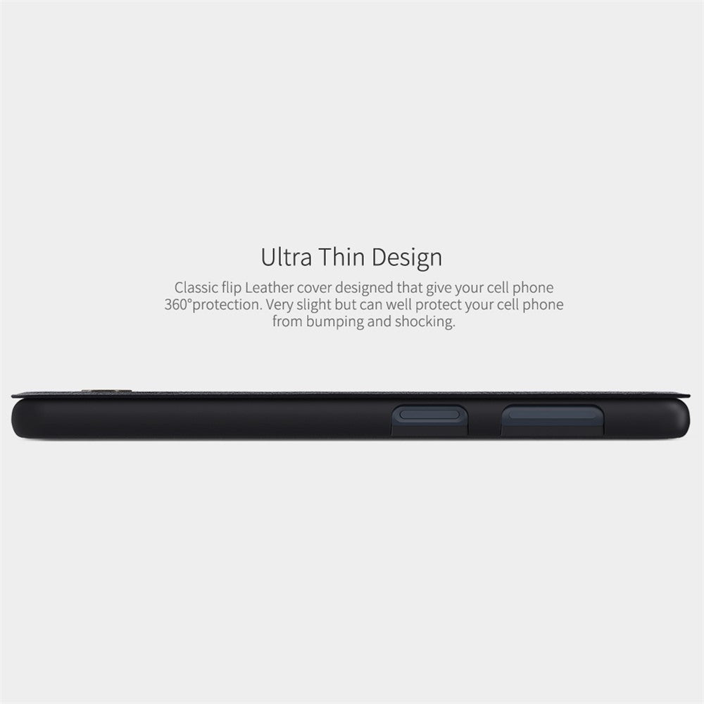 NILLKIN Qin Series for Samsung Galaxy M53 5G Scratch-resistant Anti-fall Card Holder PU Leather Shell Phone Case - Black