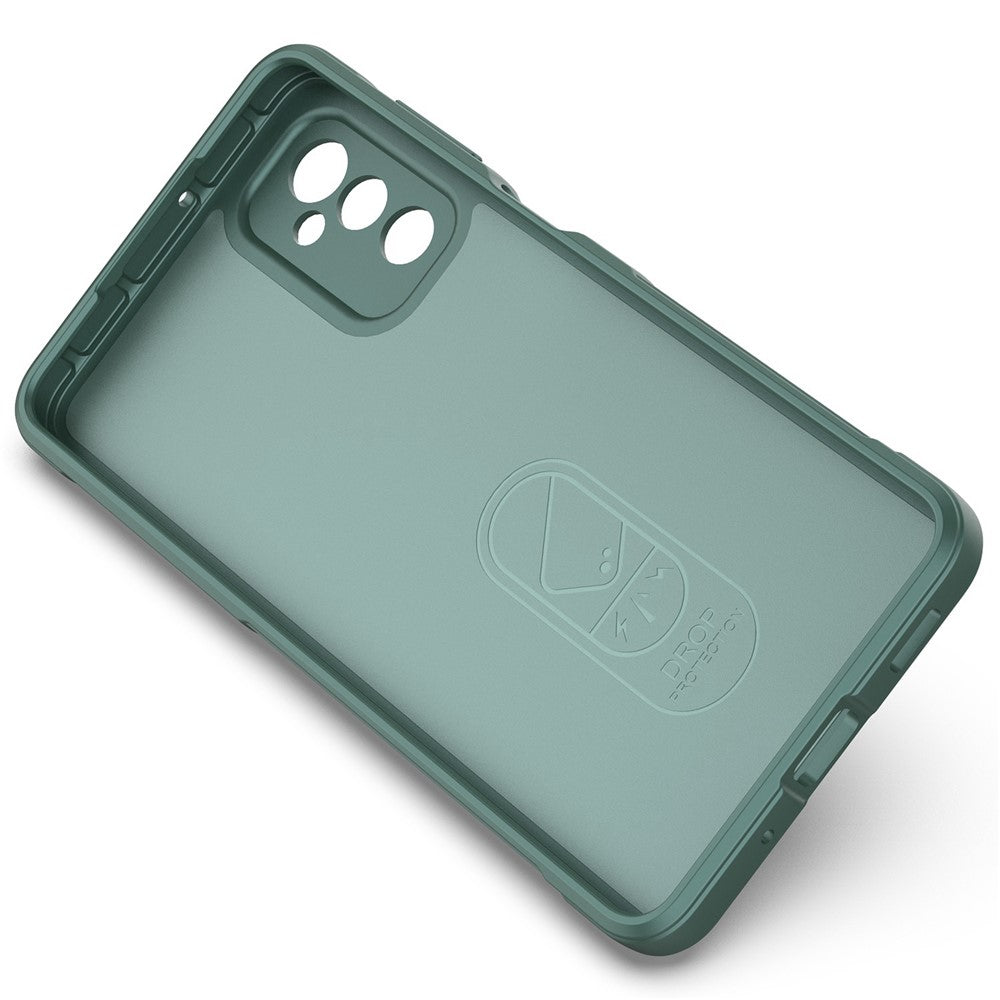 For Samsung Galaxy M52 5G TPU Shockproof Anti-slip Phone Case Precise Cutout Camera Protection Guardian - Green