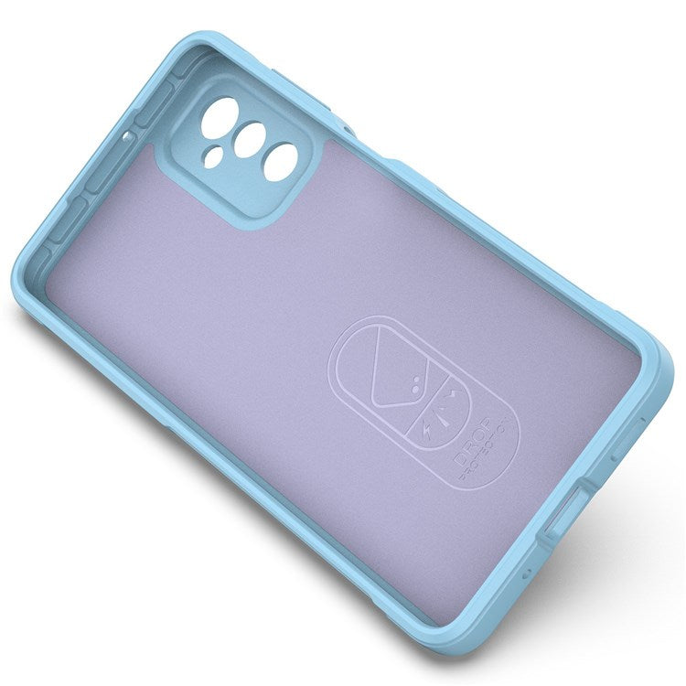 For Samsung Galaxy M52 5G TPU Shockproof Anti-slip Phone Case Precise Cutout Camera Protection Guardian - Baby Blue