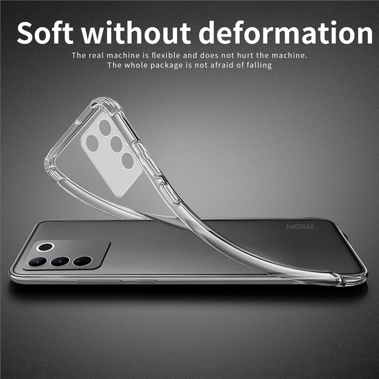 MOFI for vivo S16 / S16 Pro Transparent Cell Phone Case Anti-drop Protection Soft TPU Cover