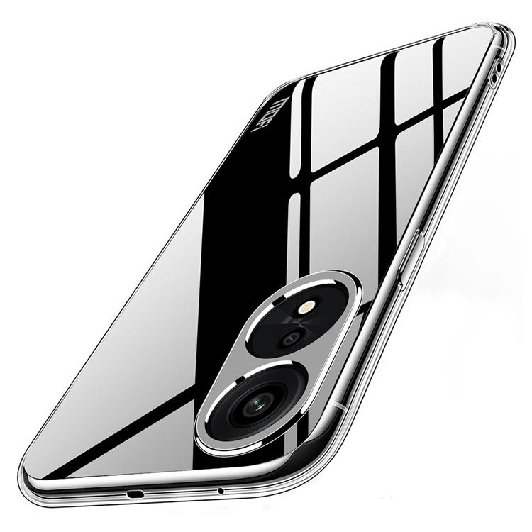 MOFI Anti-yellowing Phone Case for Oppo A1 Pro 5G / Reno8 T 5G, Drop-proof Transparent Anti-shock Soft TPU Mobile Phone Cover