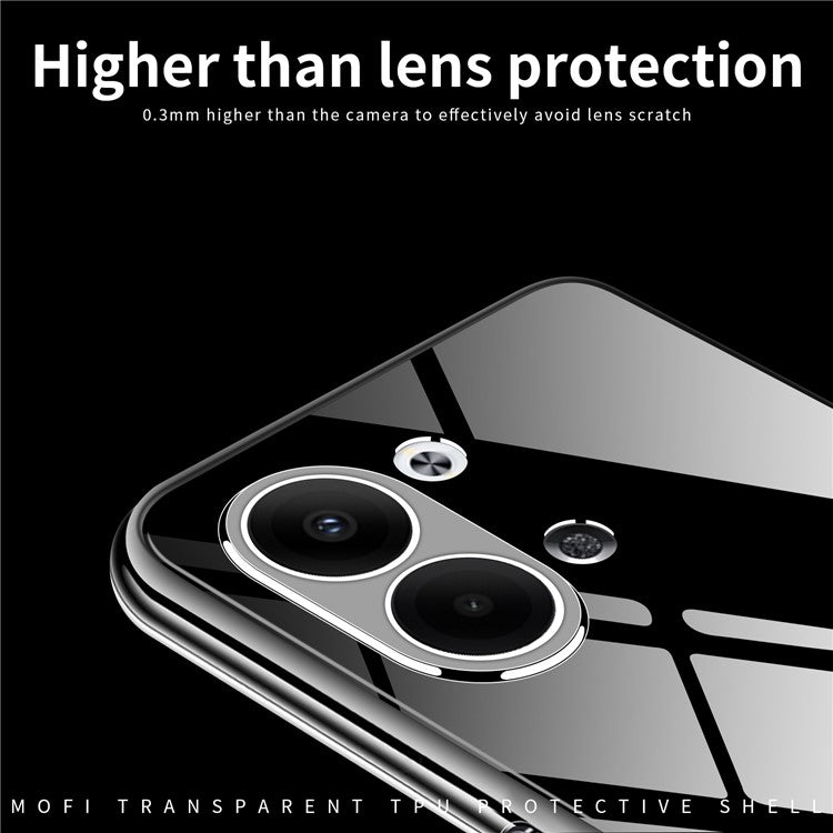 MOFI Transparent Phone Case For Oppo Reno9 5G / Reno9 Pro 5G, Shockproof TPU Mobile Phone Cover