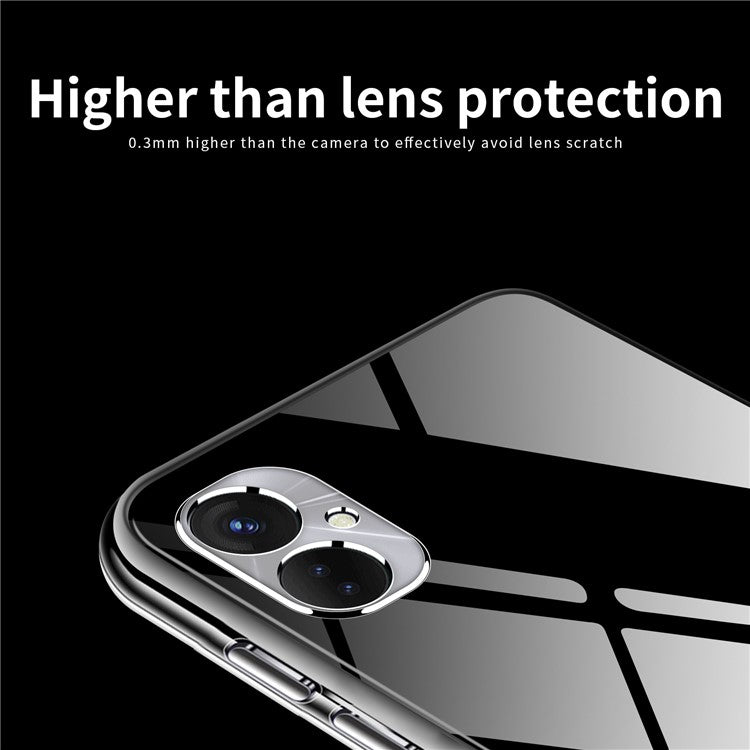 MOFI Shockproof TPU Phone Case for TECNO Spark 9 Pro 4G , Transparent Cellphone Back Protector Cover