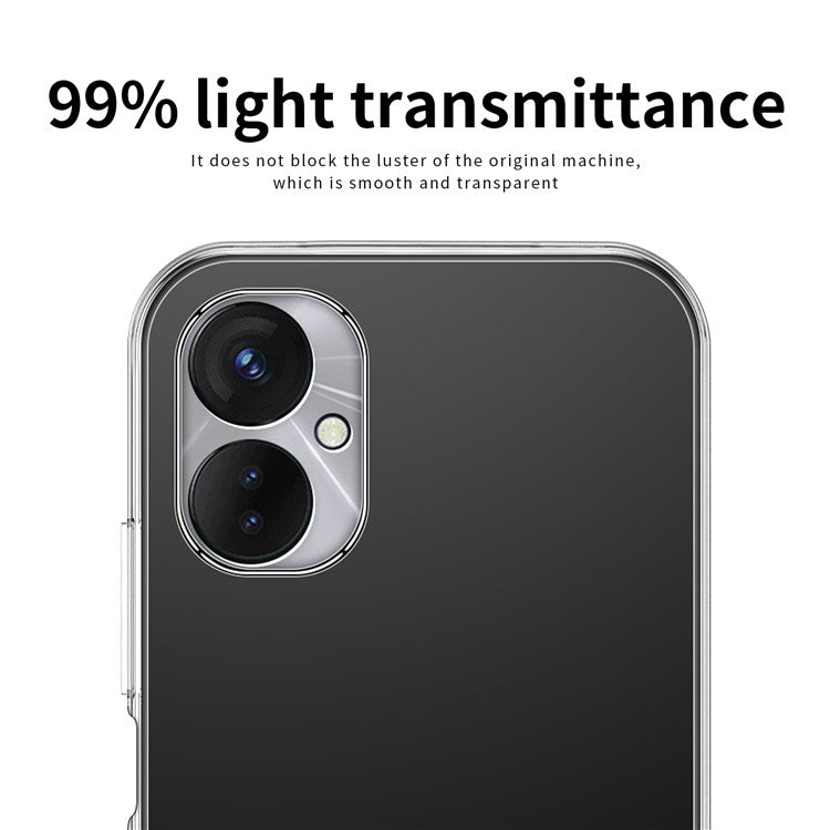 MOFI Shockproof TPU Phone Case for TECNO Spark 9 Pro 4G , Transparent Cellphone Back Protector Cover