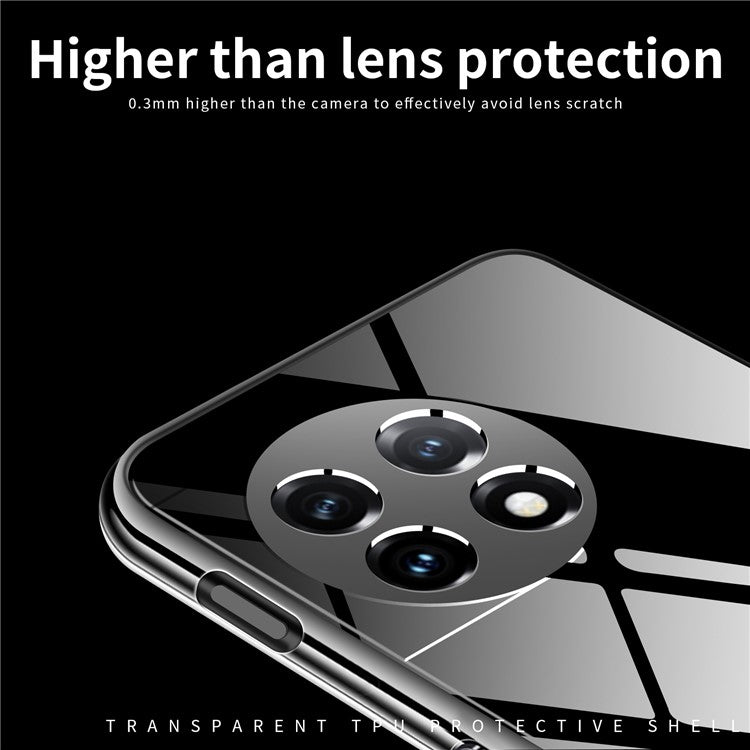 MOFI for OnePlus 11R 5G / Ace 2 5G Transparent Phone Case Flexible TPU Drop-proof Cell Phone Cover