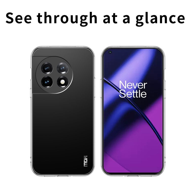 MOFI Protective Phone Case for OnePlus 11 5G , Soft TPU Anti-scratch Mobile Phone Cover