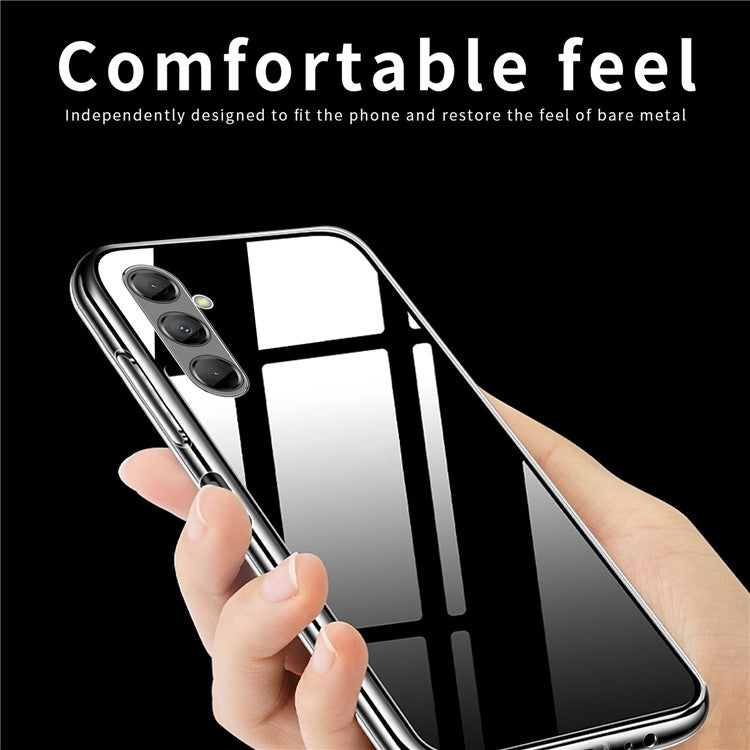 MOFI For Samsung Galaxy M14 5G Transparent Phone TPU Case Anti-scratch Smartphone Cover