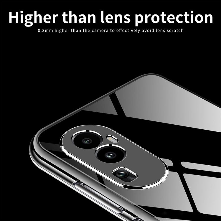 MOFI For Oppo Reno10 Pro+ 5G Phone TPU Case Anti-scratch Transparent Cell Phone Cover