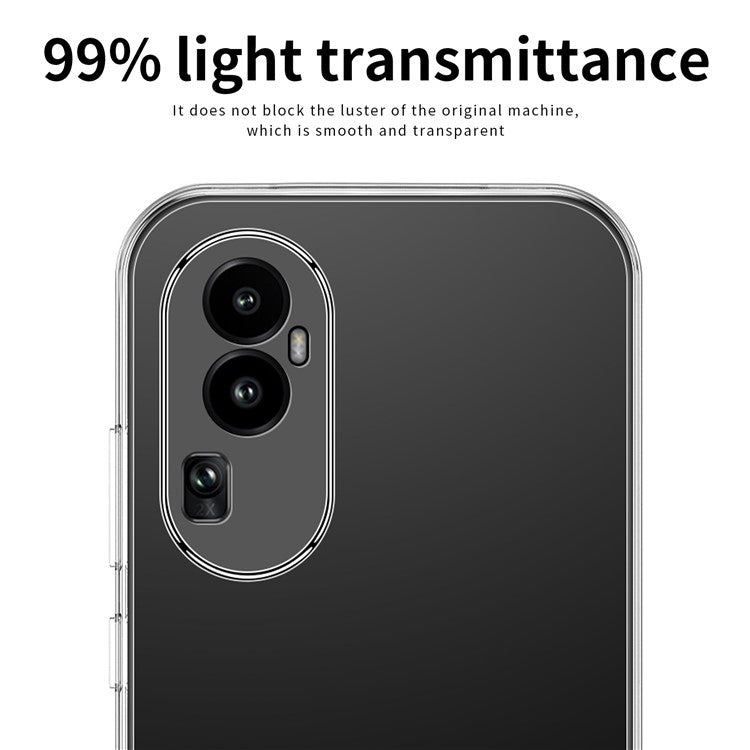 MOFI For Oppo Reno10 Pro+ 5G Phone TPU Case Anti-scratch Transparent Cell Phone Cover