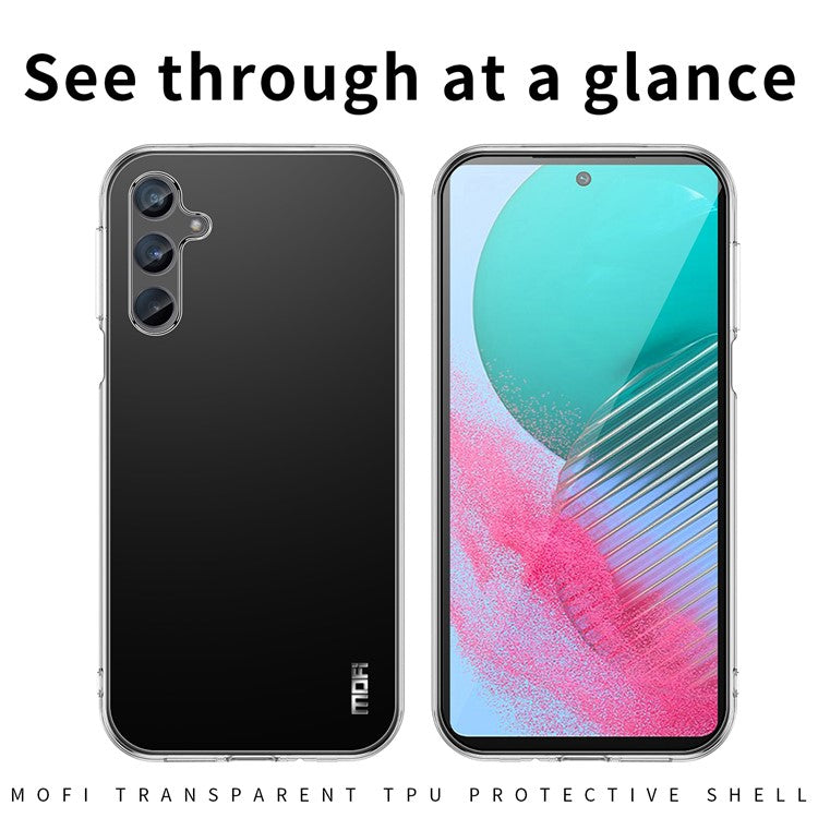 MOFI For Samsung Galaxy M54 5G / F54 5G TPU Phone Case Transparent Anti-scratch Cell Phone Cover