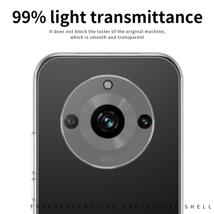 MOFI For Realme 11 Pro 5G / 11 Pro+ 5G Transparent TPU Phone Cover Soft Smartphone Case