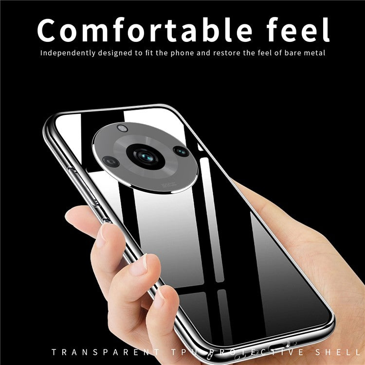 MOFI For Realme 11 Pro 5G / 11 Pro+ 5G Transparent TPU Phone Cover Soft Smartphone Case