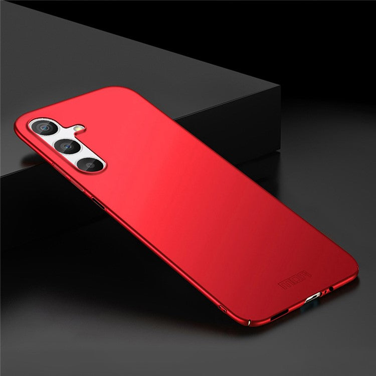 MOFI JK PC Series-1 Shield for Samsung Galaxy A24 4G (162.1 x 77.6 x 8.3mm) Hard PC Phone Case Fingerprint Free Matte Cover - Red