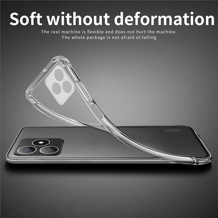 MOFI For Realme C53 (Global) / C53 (India) / C51 / Narzo N53 4G Transparent Phone Case Soft TPU Protective Phone Cover