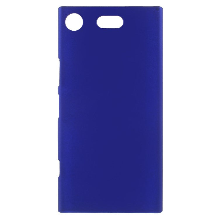 Rubberized PC Hard Cell Phone Cover for Sony Xperia XZ1 Compact - Dark Blue