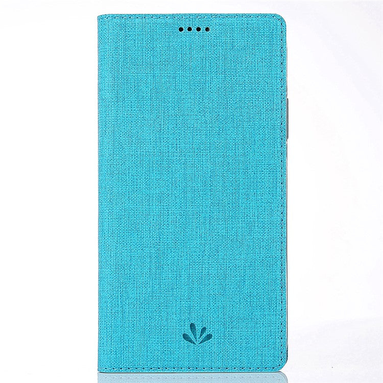 VILI DMX Style Cross Texture Leather Card Slot Mobile Phone Phone Case for Sony Xperia XA2 - Blue