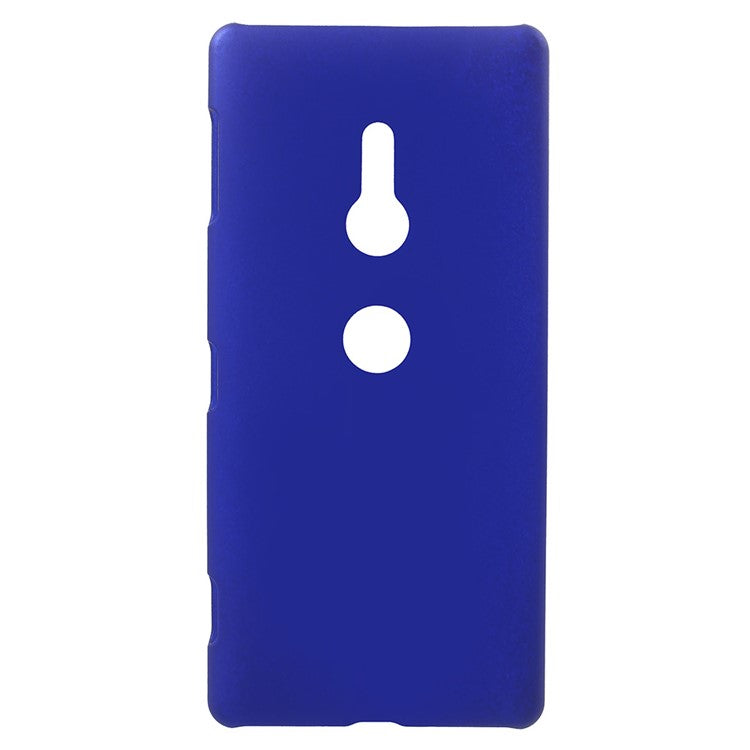 For Sony Xperia XZ2 Rubberized Hard Plastic Featherweight Case - Dark Blue