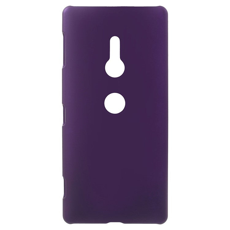 For Sony Xperia XZ2 Rubberized Hard PC Mobile Phone Case Shell - Purple