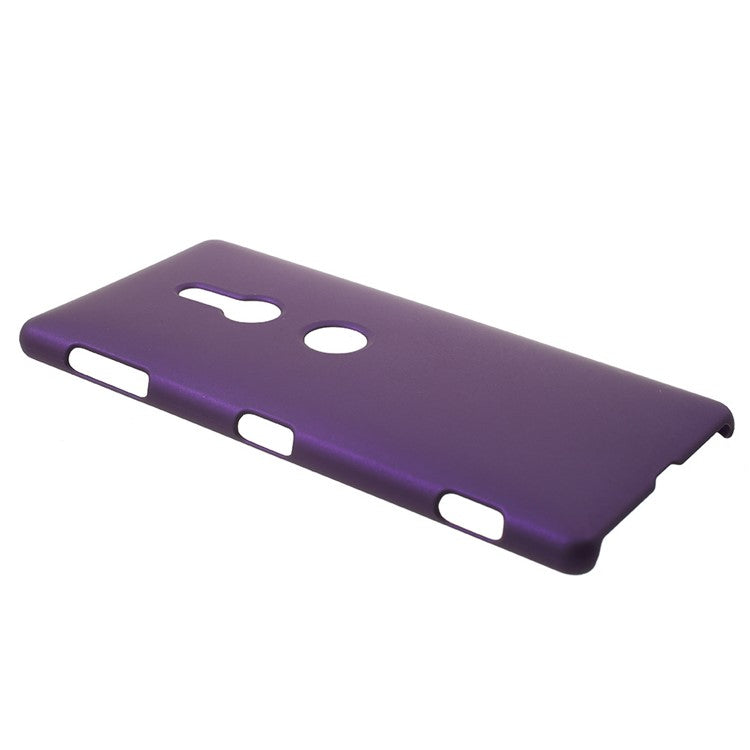 For Sony Xperia XZ2 Rubberized Hard PC Mobile Phone Case Shell - Purple